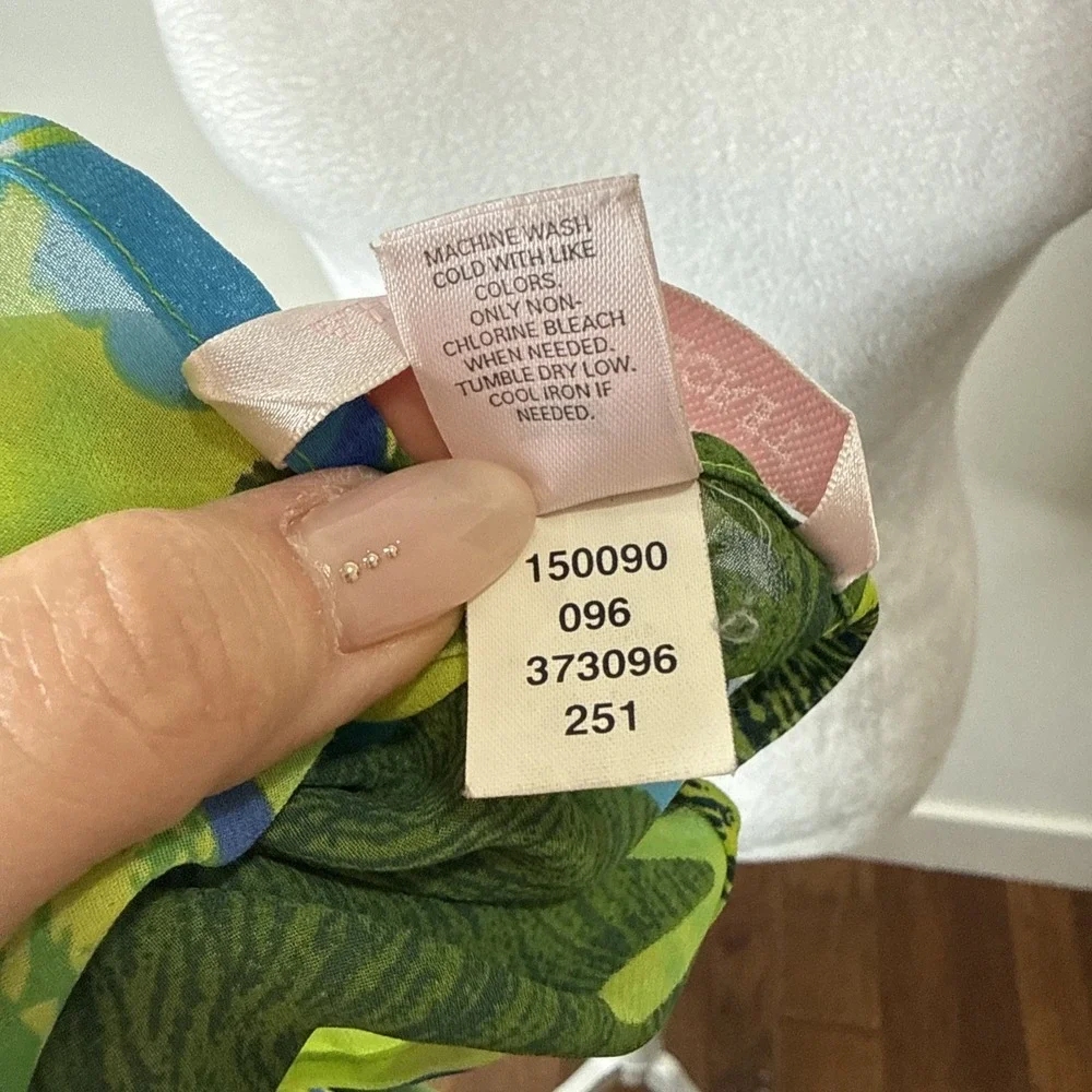 Vintage Y2K Victorias Secret Chiffon Beach Swim Sarong Cover Up Wrap Skirt Scarf
